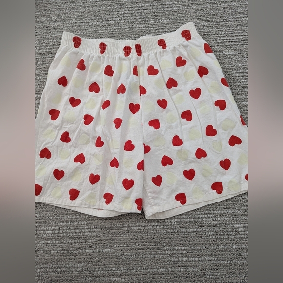 NWOT Unisex Cotton Red & Faint Yellow Heart Patterned Boxers/Boxer Shorts - Picture 6 of 12